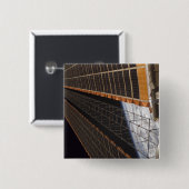 Een zonnepanelenvleugel vierkante button 5,1 cm (Voorkant /achterkant)