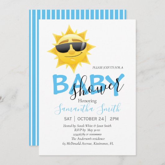 Een zonnestraal aankondiging (Voorkant / Achterkant)