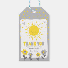 Een zonnestraal voor Baby shower met zonnescherm — Cadeaulabel