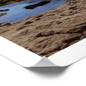 Een zonnige dag aan de kust poster (Hoek)