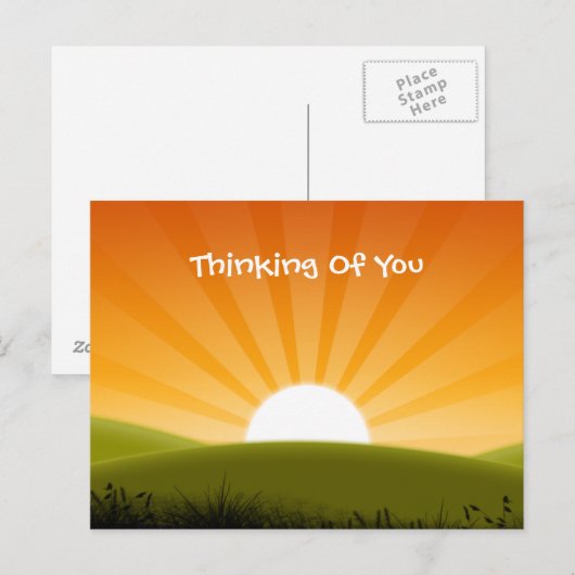 Een zonnige dag briefkaart (Voorkant / Achterkant)