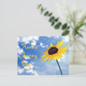 Een zonnige dag! briefkaart (Staand voorkant)