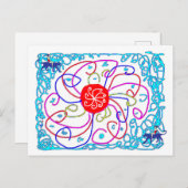 Een zonnige dag feestdagenkaart (Voorkant / Achterkant)