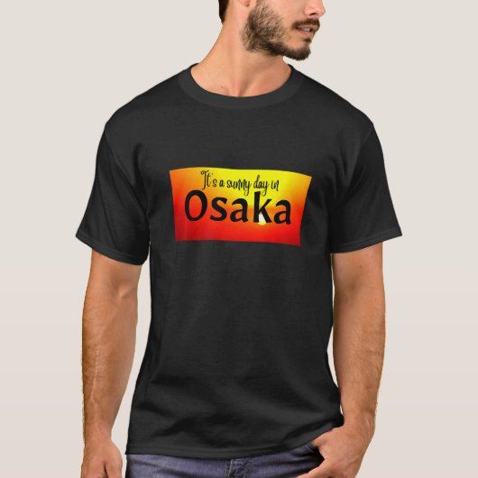Een zonnige dag in Osaka. Premium T-shirt (Voorkant)