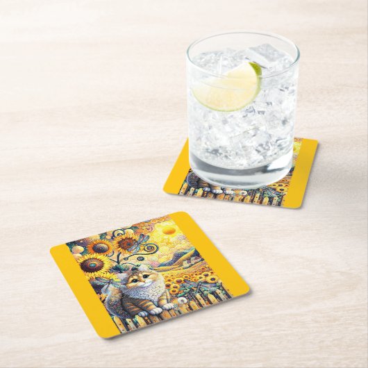 Een zonnige dag kartonnen onderzetters (Insitu)