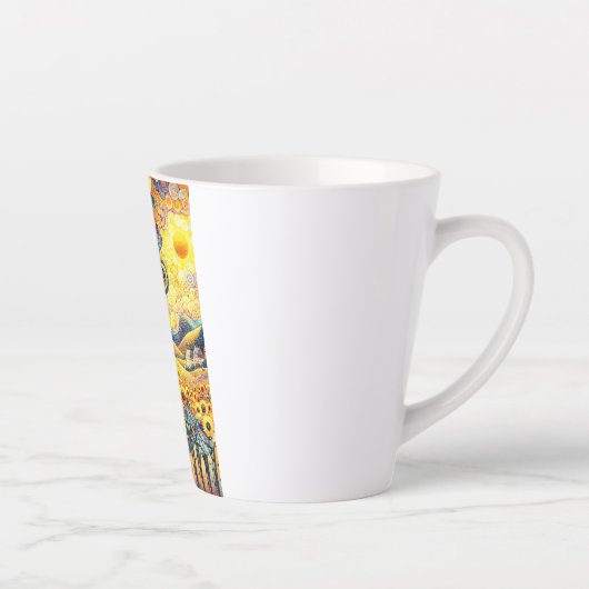 Een zonnige dag latte mok (Rechts)