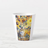 Een zonnige dag latte mok (Voorkant)
