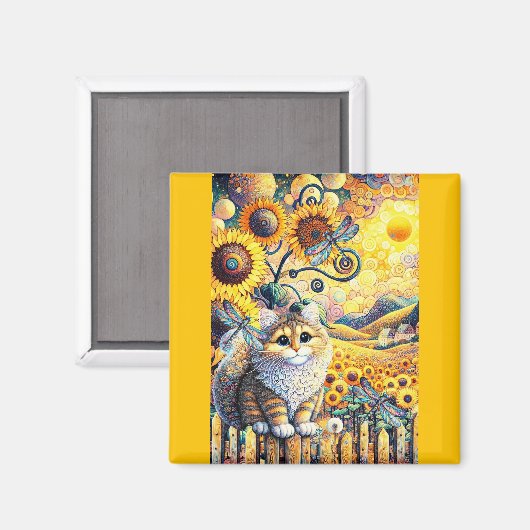 Een zonnige dag magneet (Voorkant / Achterkant)