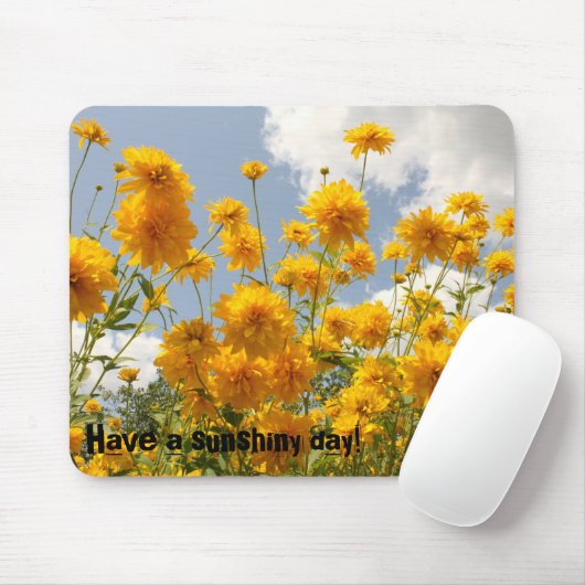 Een zonnige dag! Mousepad Muismat (Met muis)