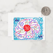 Een zonnige dag notitiekaartje (Voorkant / Achterkant in situ)