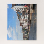 Een zonnige dag op de dijk van de Limmat. Legpuzzel (Verticaal)