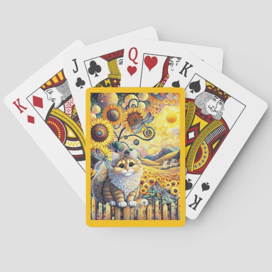 Een zonnige dag pokerkaarten (Achterkant)