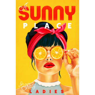 "Een zonnige plek voor de slachterij" Retro Pinup Poster