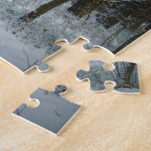 Een zonnige winterdag in het dennenbos legpuzzel (Zijkant)