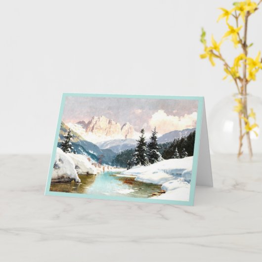 Een zonnige winterdag met een Uitzicht van de dolo Kaart (Gele Bloem)