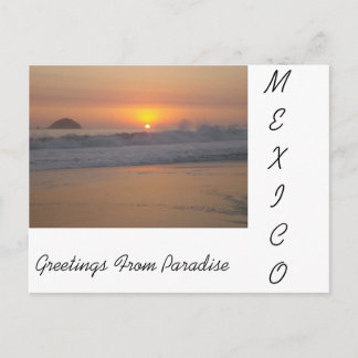 Een zonsondergang in Mexico Briefkaart