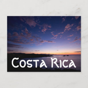 Een zonsondergang over de Oceaan in Costa Rica Briefkaart