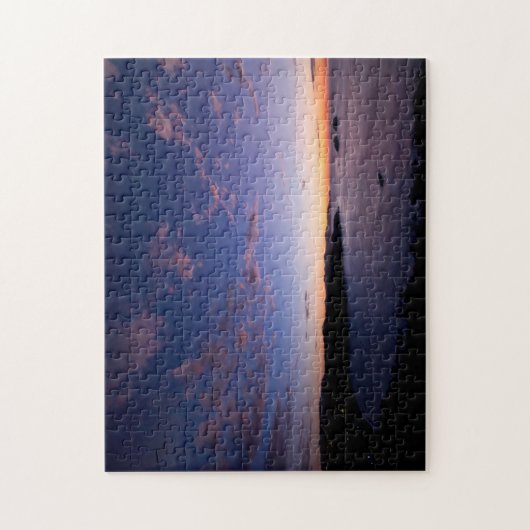 Een zonsondergang over de oceaan in Costa Rica Legpuzzel (Verticaal)