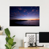 Een zonsondergang over de Oceaan in Costa Rica Poster (Thuiskantoor)