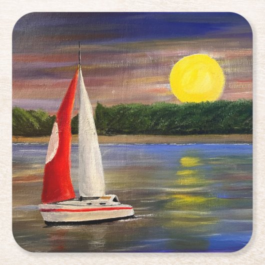 Een zonsondergang van Gary Poling Kartonnen Onderzetters (Voorkant)