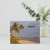 Een zonsopgang aan de kust in Singapore Briefkaart (Staand voorkant)