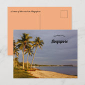 Een zonsopgang aan de kust in Singapore Briefkaart (Voorkant / Achterkant)