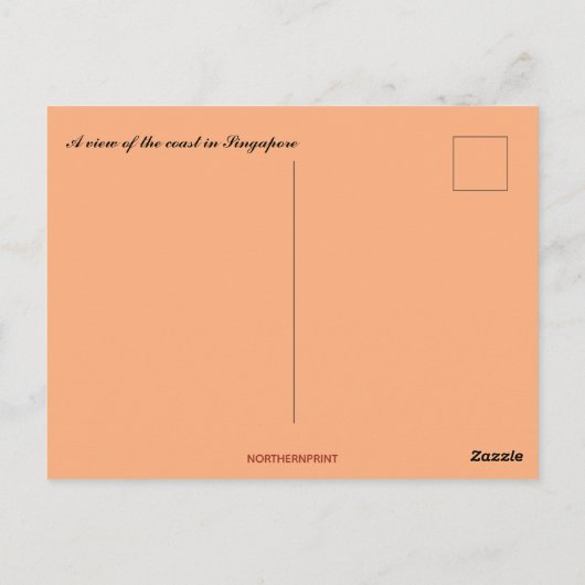 Een zonsopgang aan de kust in Singapore Briefkaart (Achterkant)