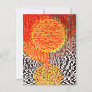 Een zonsopgang briefkaart
