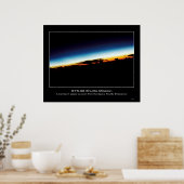 Een zonsopgang gezien vanuit de Space Shuttle Ende Poster (Keuken)