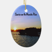 Een zonsopgang in Bradenton Florida Keramisch Ornament (Achterkant)