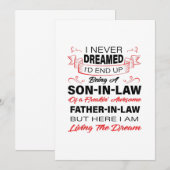 Een zoon zijn in de wet die je zoon geeft aankondiging (Voorkant / Achterkant)