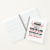 Een zoon zijn in de wet die je zoon geeft notitieboek (Binnen)