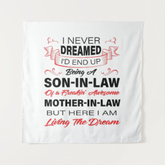 Een zoon zijn in de wet die je zoon geeft wandkleed