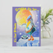 Een zoon's verjaardag wenskaart plat dank u kaart (Staand voorkant)