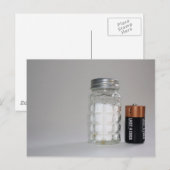 Een zout en batterij briefkaart (Voorkant / Achterkant)