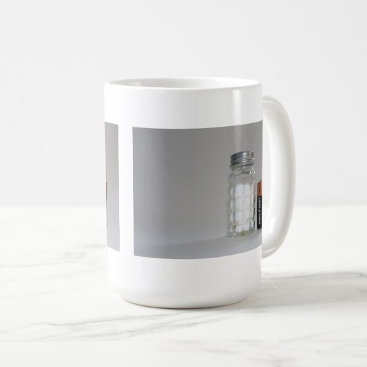Een zout en batterij koffiemok (Voorkant rechts)