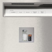 Een zout en batterij magneet (Insitu (Vaatwasser))