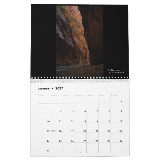 Een zuidwestportret kalender (Jan 2027)