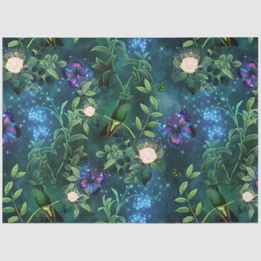 Een zuivelfabriek in het ontwerp van de tuinserie  tissuepapier (Voorkant)