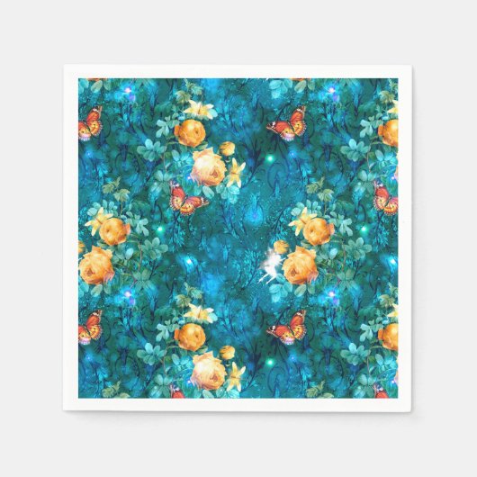 Een zuivelfabriek in ontwerp 11 uit de tuin-reeks servet (Voorkant)