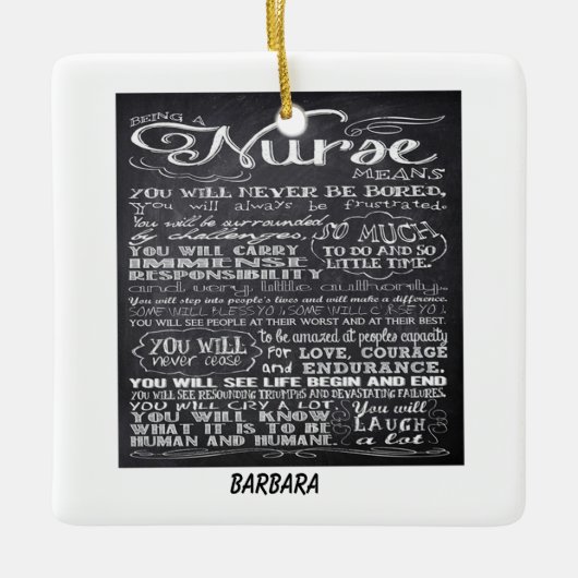 Een zurig Gezegde Ornament zijn (Voorkant)