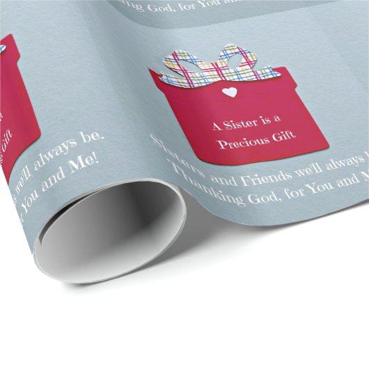 Een zusje is een kostbaar cadeau cadeaupapier (Rol Hoek)