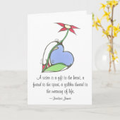 Een zuster is een gift aan het hart… kaart (Gele Bloem)