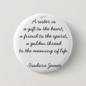 Een zuster ronde button 5,7 cm (Voorkant)