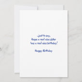 Een zuster's Birthday Greetings Card (Achterkant)