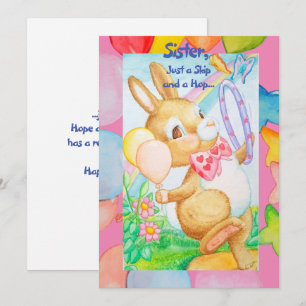 Een zuster's Birthday Greetings Card