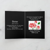 "Een zuster's Birthday"-Kaart - Kaart (Binnen)