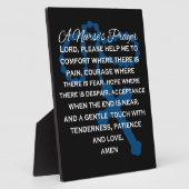 Een zuster's gebeden bord op de paling fotoplaat (Zijkant)