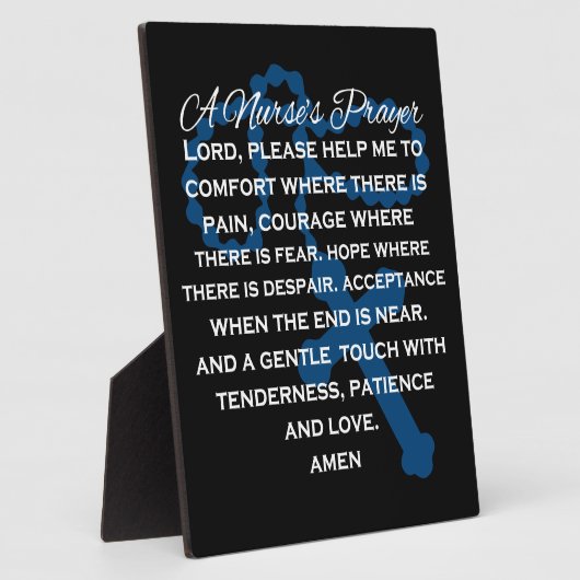 Een zuster's gebeden bord op de paling fotoplaat (Zijkant)