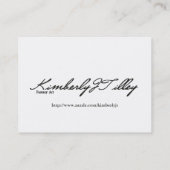 Een zwaai in de tuinmini-printer visitekaartje (Achterkant)